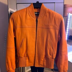 Leather Bomber Jacket